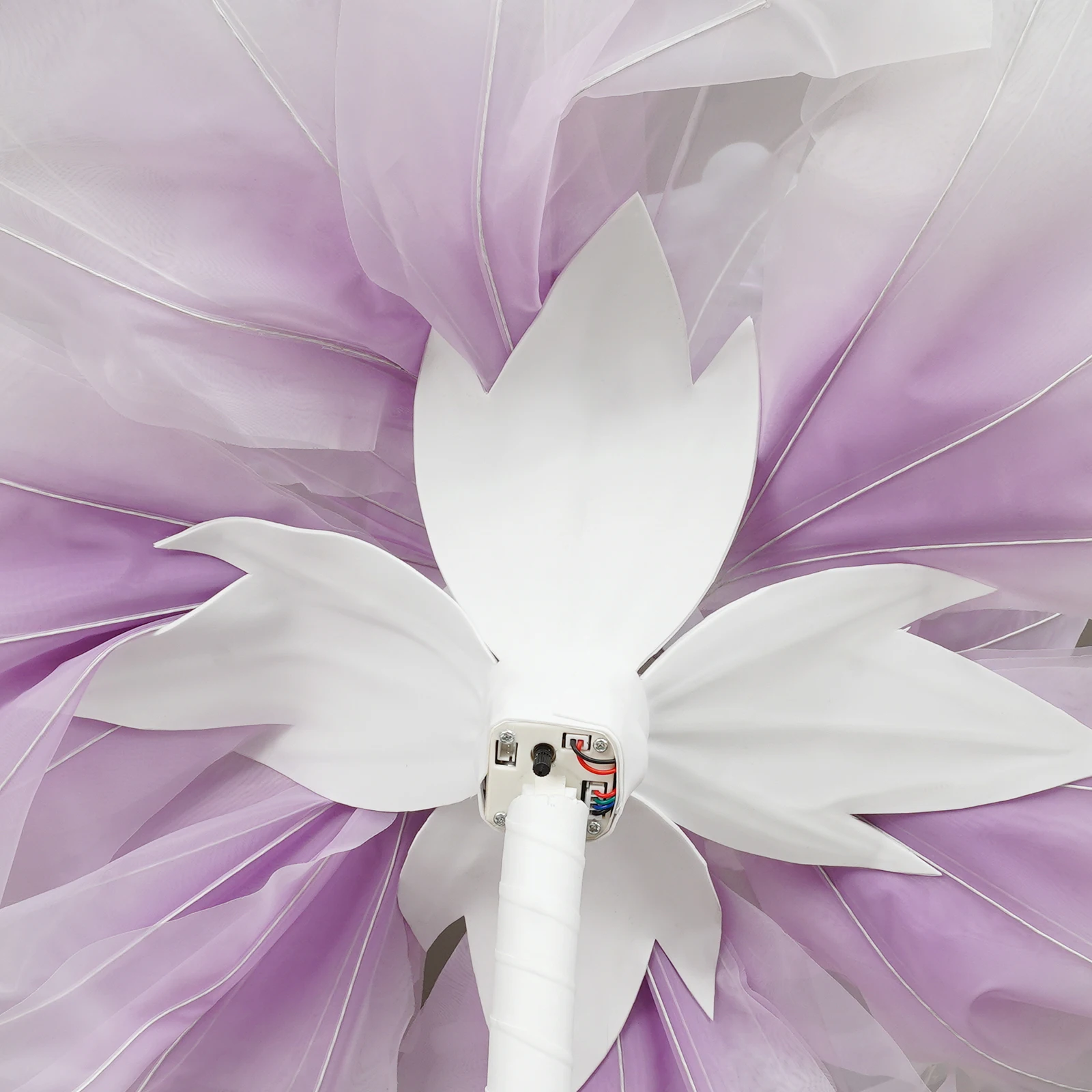 LED Flower Decoration w/ Light, Large Electric Auto-Open Artificial Flower Floral Decor for Wedding, Birthday, Home Party