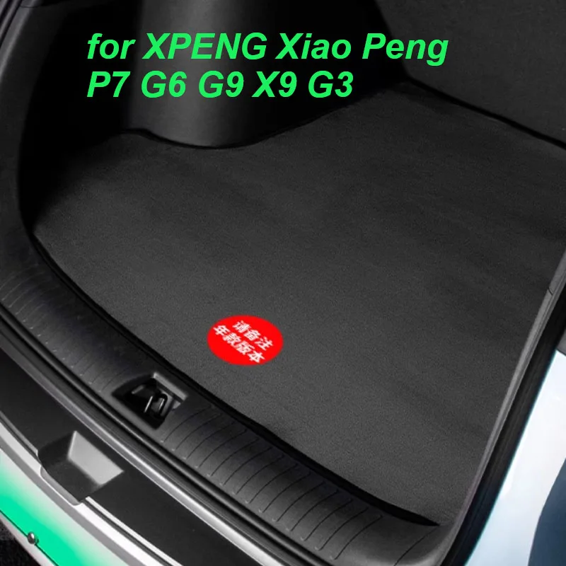 

Car Rear Trunk Mat for XPENG Xiaopeng G9 G6 P7 G3 X9 Car Trunk Mat Boot Liner Suede Carpet Protector Interior Accessories