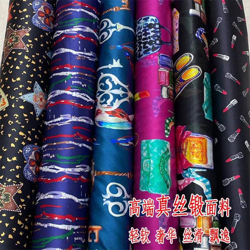 

19momme Silk Stretch Satin Clothing Fabric Silky Soft Dress Cheongsam