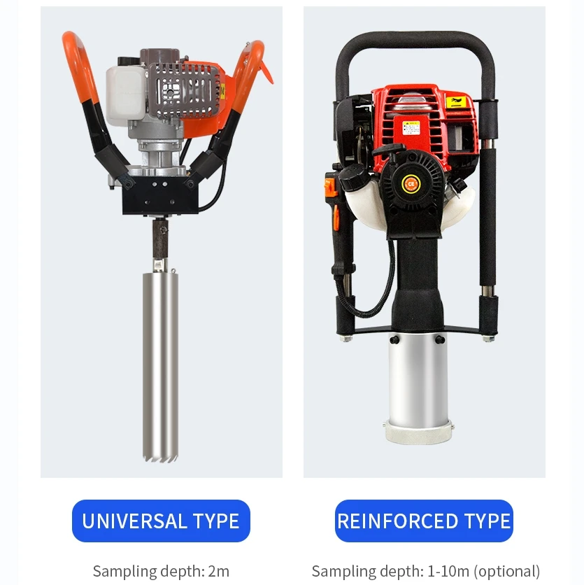 Soil Drilling Undisturbed Soil Composition Detection Mud Extractor Portable Soil Sampling Drill