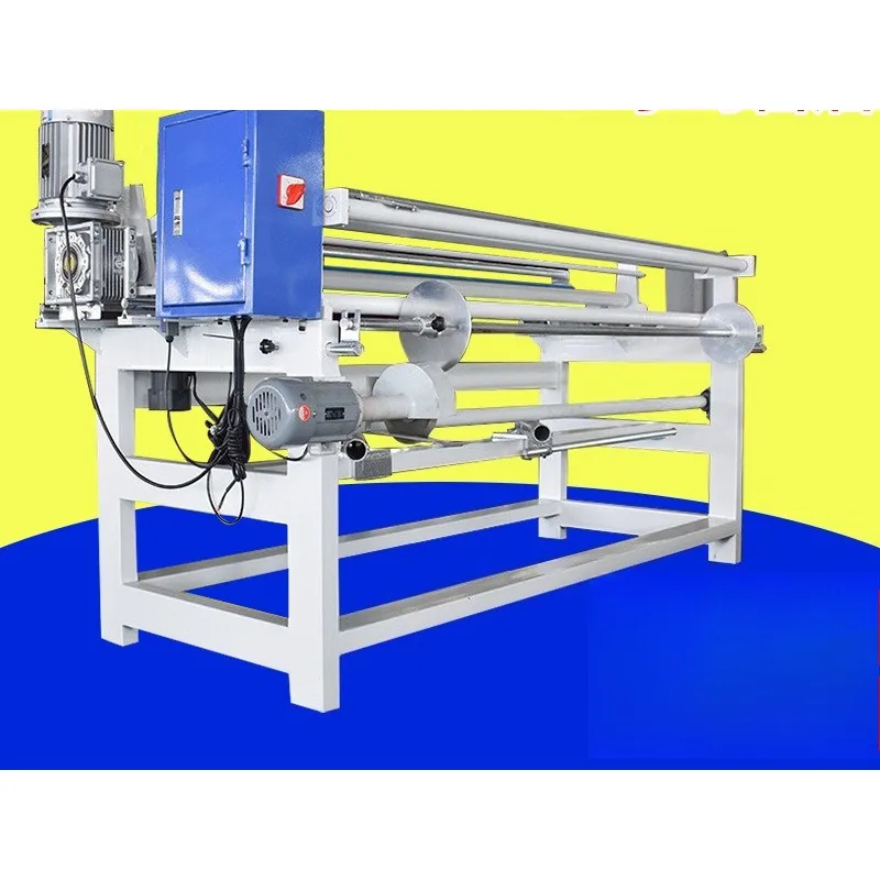 Automatic non-woven straight twill winding machine, clothes leather winding machine
