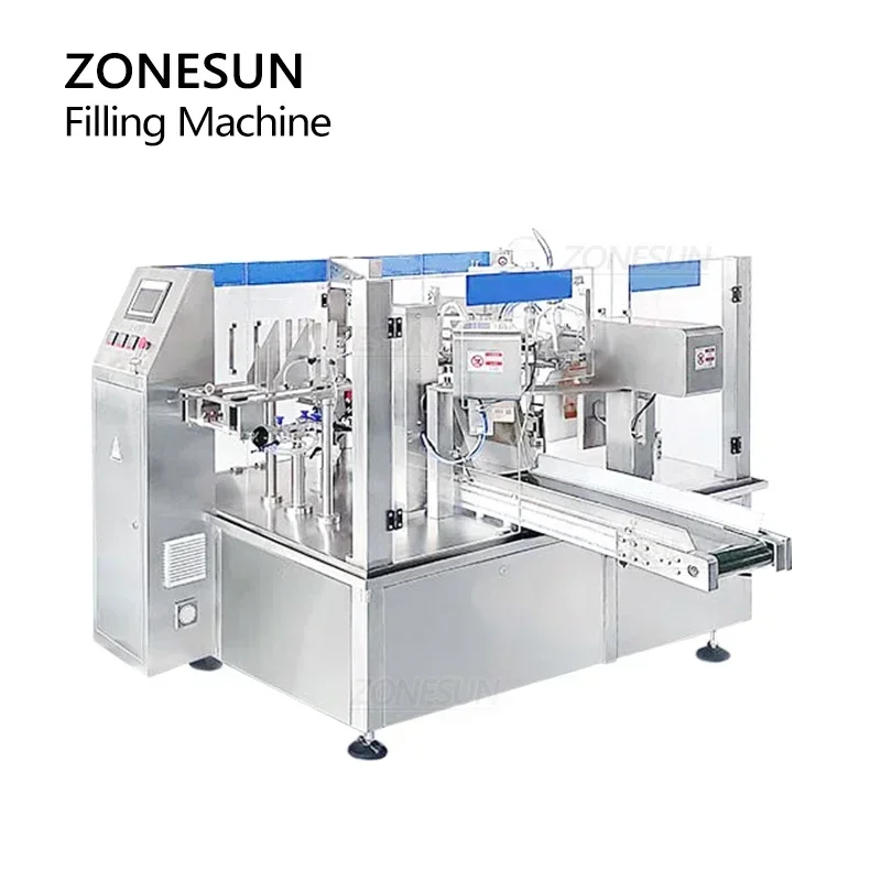 ZONESUN ZS-GB200 Confezionatrice automatica per granuli Doypack Snack Noci Cibo Grano Pacchetto Particelle Produzione Affari