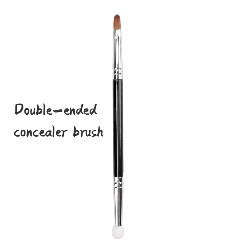 Women\'s Portable Makeup Details Brushes Sponge Tip Double-ended Concealer Brush Eyeliner Brushes Dark Circles Concealer Brush