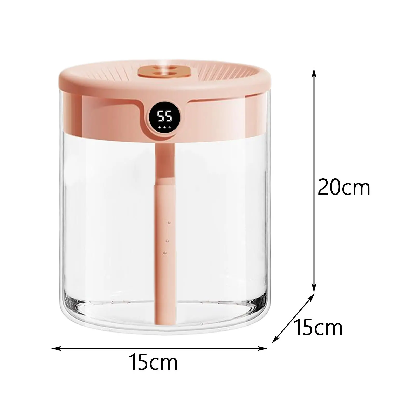 فوهات تشغيل هادئة لمرطب الهواء، موزع شخصي سعة 2 لتر للسفر