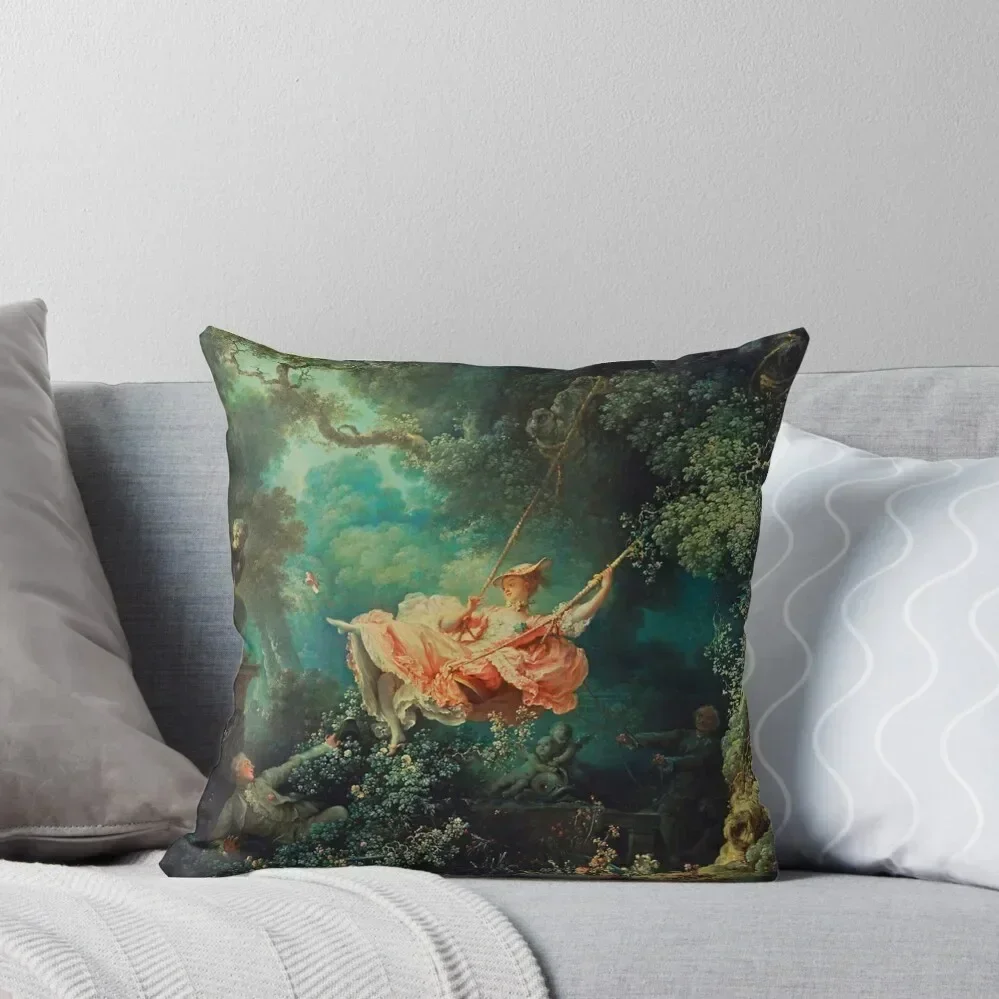 

Jean-Honore Fragonard -The Swing Throw Pillow Christmas Pillow Covers Couch Cushions Christmas Pillows pillow