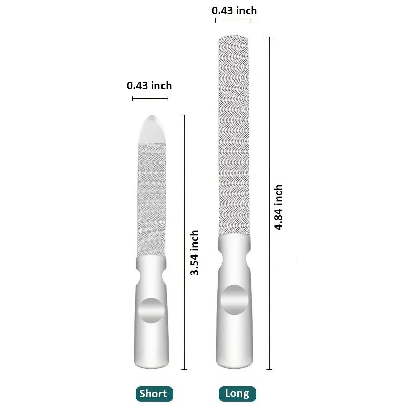 Ouriner High-Quality Double Sided Nail Files Stainless Steel Manicure Pedicure For Professional Finger Toe Nail Care Tools