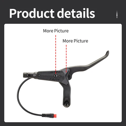 Imagen 2 del producto NUTT-freno de patinete eléctrico de 4 pistones, Y-5, frenos de disco hidráulicos, Rotor 140 160 180 para A5-D KUGOO Zero Dualtron Kaabo Mantis