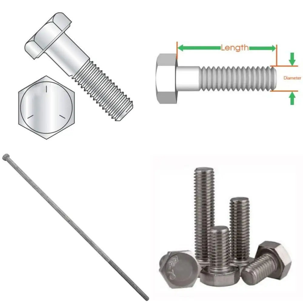 

Zinc Plated Grade 5 Hex Bolts, 3/8-16 x 7 Inches, Partially Threaded, 50 Piece Set, UNC Thread Size, Long Tail Keyword Phrase