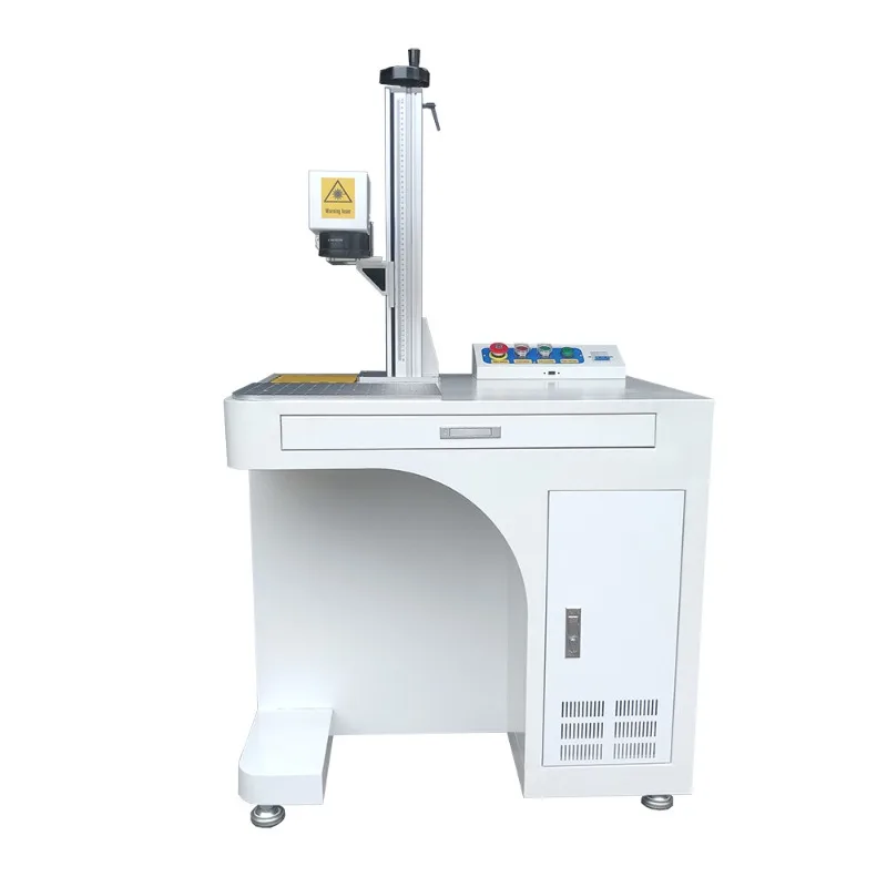 

Desktop Fiber Laser Marking Machine for Metal Plastic Stainless Steel Nameplate Engraving Coding Engraver 20W 30W High Precision