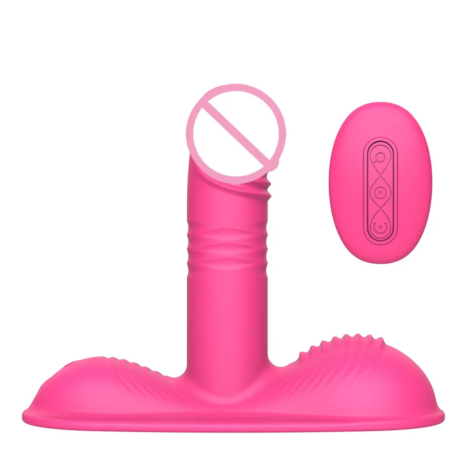 Wireless Remote Control Cushion Dildo Vibrator 3-speed thrusting10-speed vibrating Vagina G-spot Stimulator Female Massager