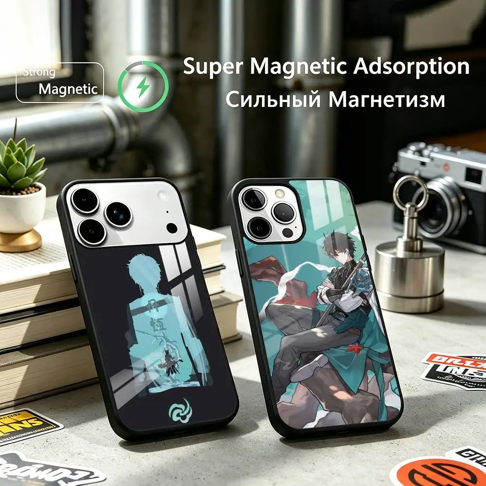 Honkai S-Star Rail Dan heng Phone Case For iPhone17,16,15,14,13,12 Plus,Pro Allows magnetic wireless charging