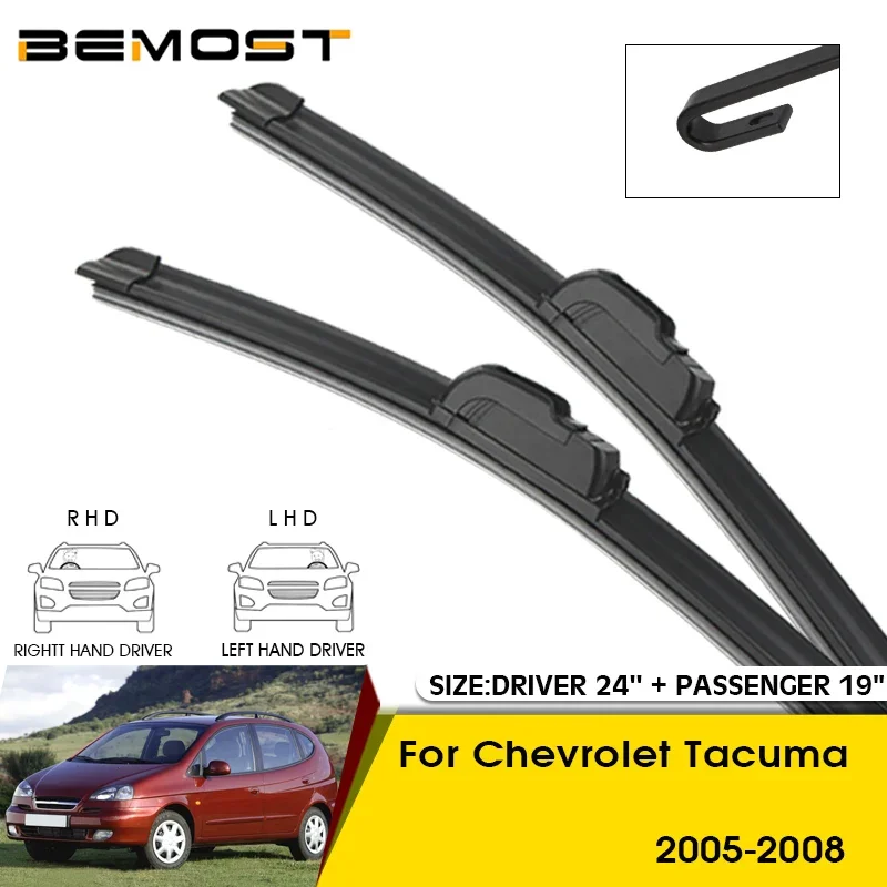 

Car Wiper Blades For Chevrolet Tacuma 2005-2008 Windshield Windscreen Front Window Blades 24"+19" Car Accessories