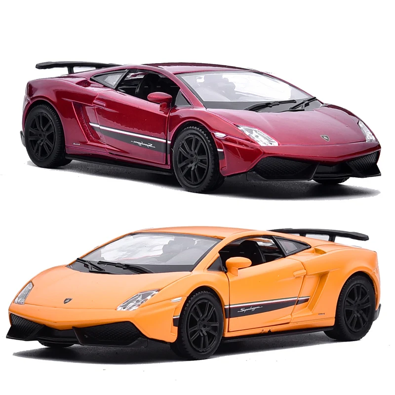 خمسة بوصة 1:36 لامبورغيني 570-4 جالاردو سبيكة سيارة نموذج 670 الخفافيش التراجع الباب سيارات لعبة
