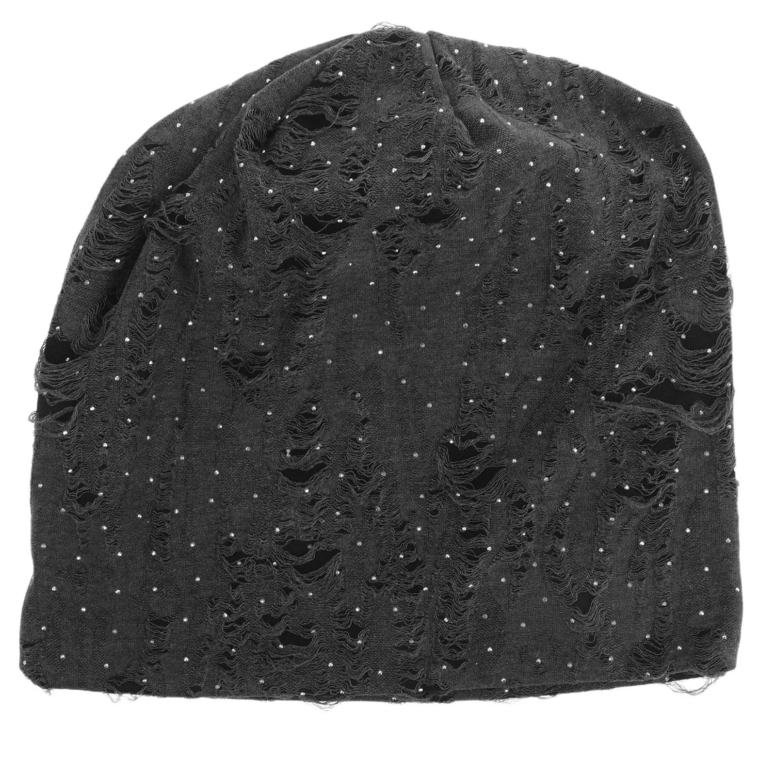 

American Retro Vintage Beanie Hat Unisex Loose Fit Comfortable Breathable Warm Lightweight Knit Cap For Spring Autumn Rhinestone