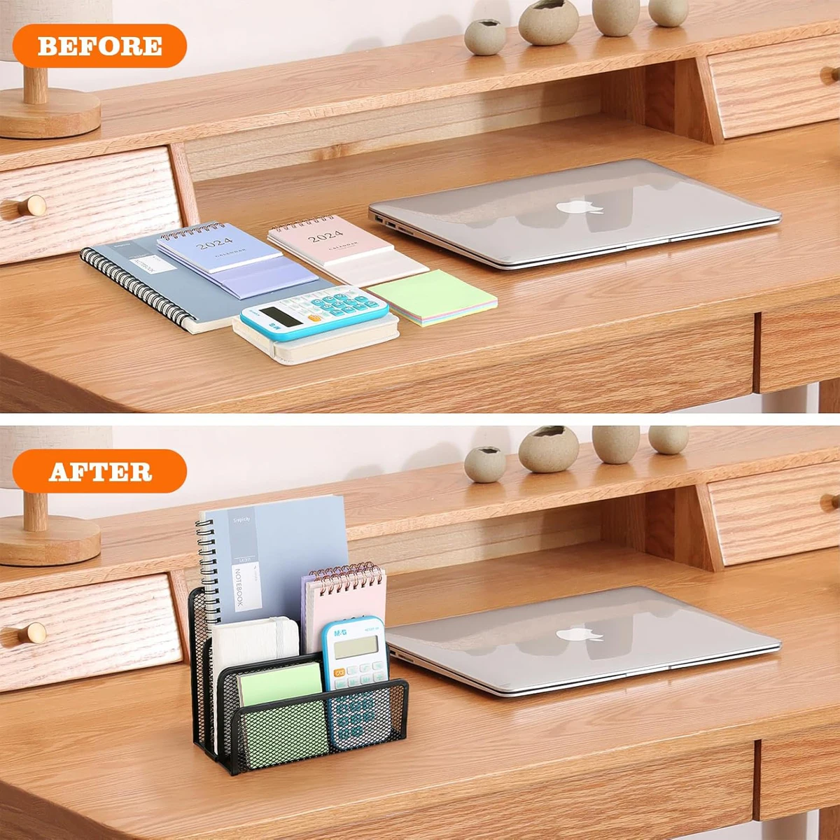 Desk Storage Stationery Rack Bracket Box Office Accessories Desktop Organizers Trays Organizer