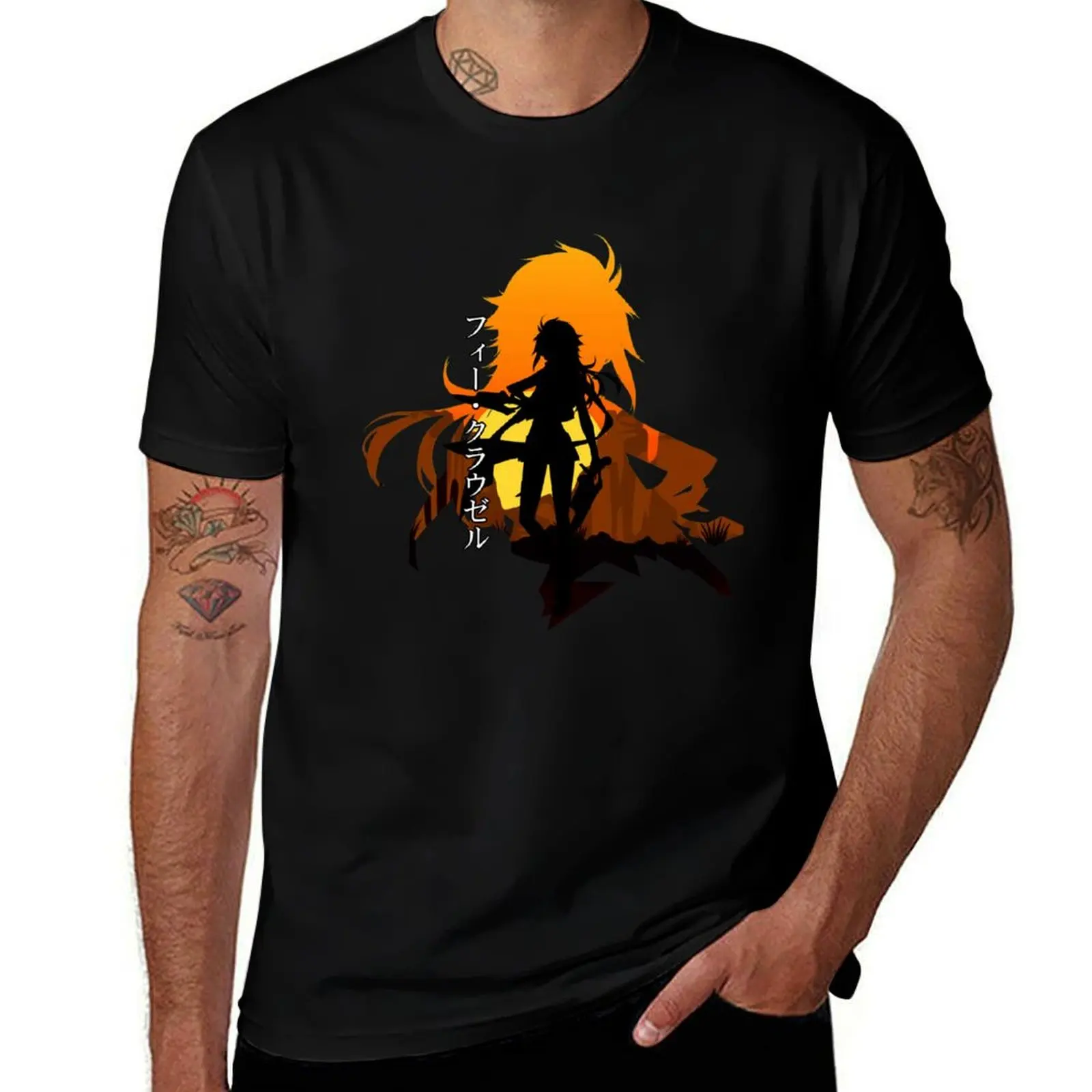 Fie Claussell silhoutte T-Shirt Light Athletic Short Sleeve Tee Shirt
