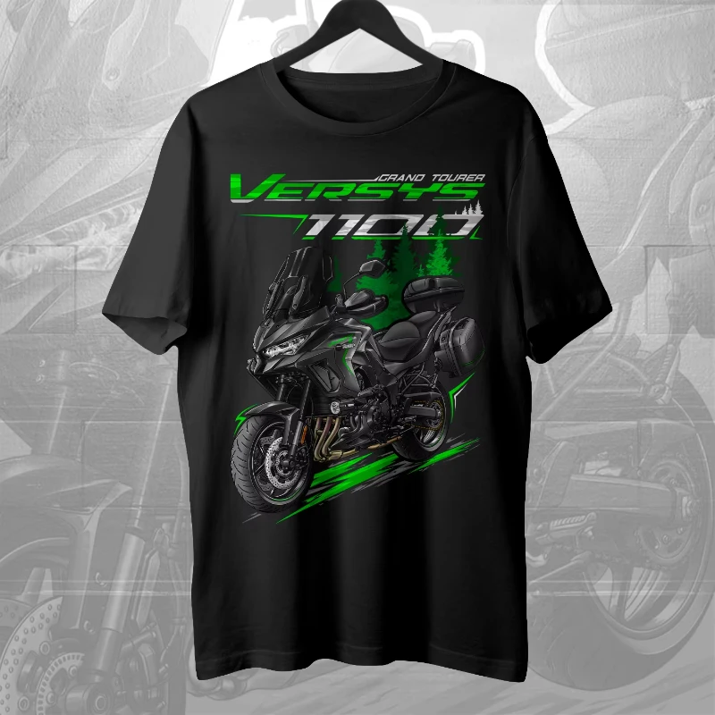 2026 Models Japanese Versys 1100 Motorcycle T-Shirt 100% Cotton O-Neck Short Sleeve Summer Casual Mens T-shirt Streetwear