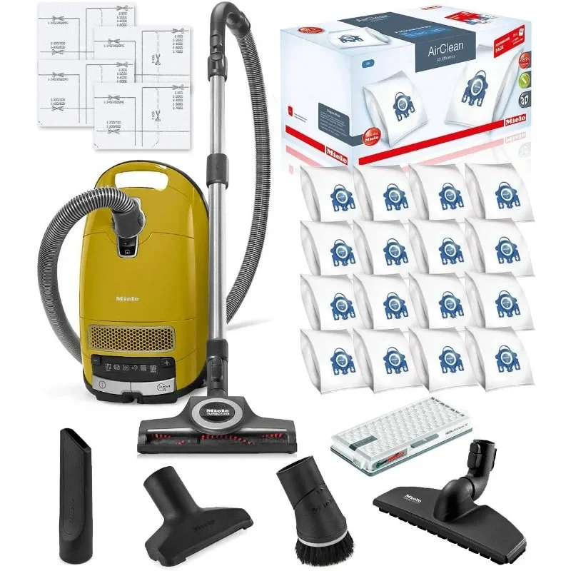 Miele Complete C3 Calima Canister HEPA Vacuum Cleaner + STB 305-3 Turbobrush Bundle - Includes Performance Pack 16 Type