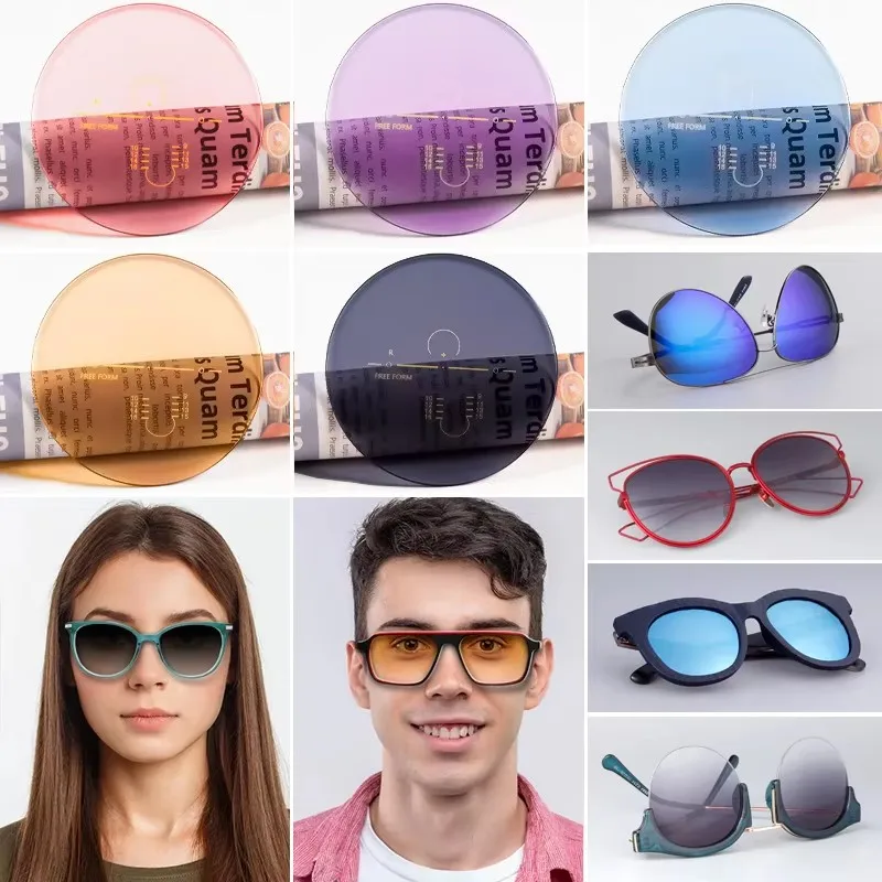 

Customized Prescription Lenses Colour Tinted Polarized Photochromic Sunglasses Optic Progressive Lens Myopia Presbyopia Glasses