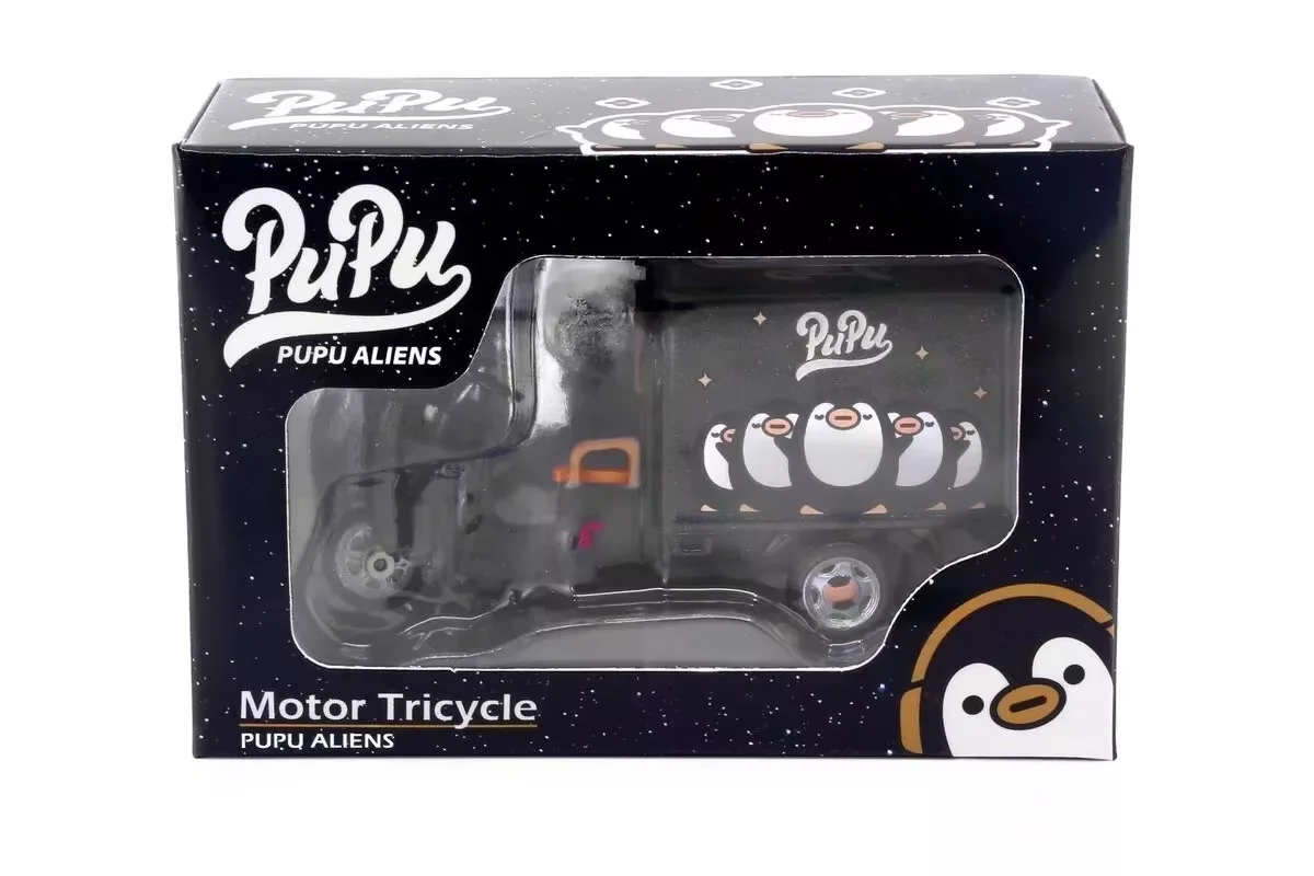 Tiny City Die-Cast PuPu Aliens Motor Tricycle 1:43 Diecast Model Car Collection