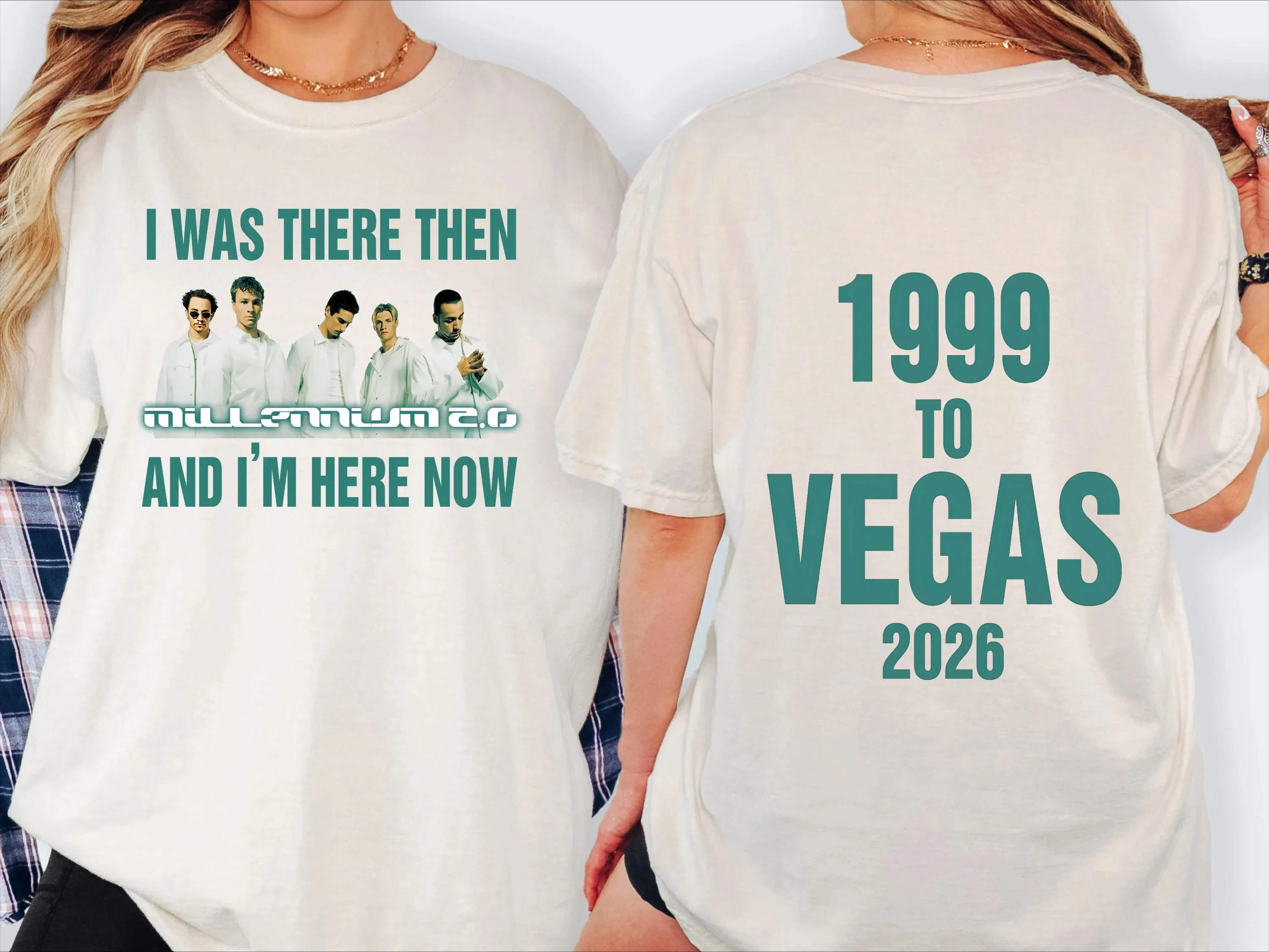 2026 Vintage 90s Boy Band Concert Graphic T-Shirt Kids Adults Retro Millennium Tour Las Vegas Short Sleeve Crew Neck Casual