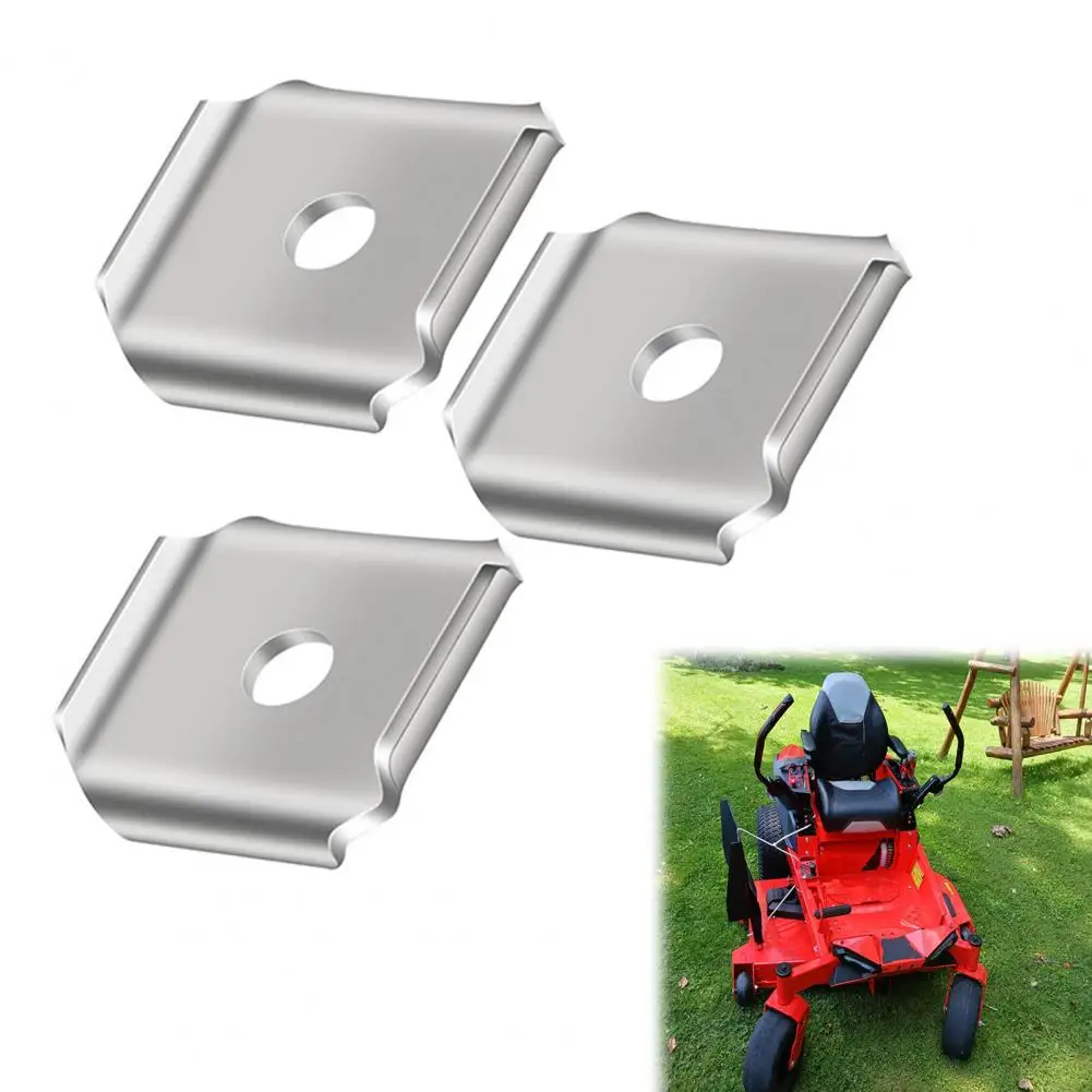 

3Pcs Lawn Mower Blade Adapter Heavy Duty Lawn Mower Blade Clamp for Standard Commercial Lawn Mower Blades