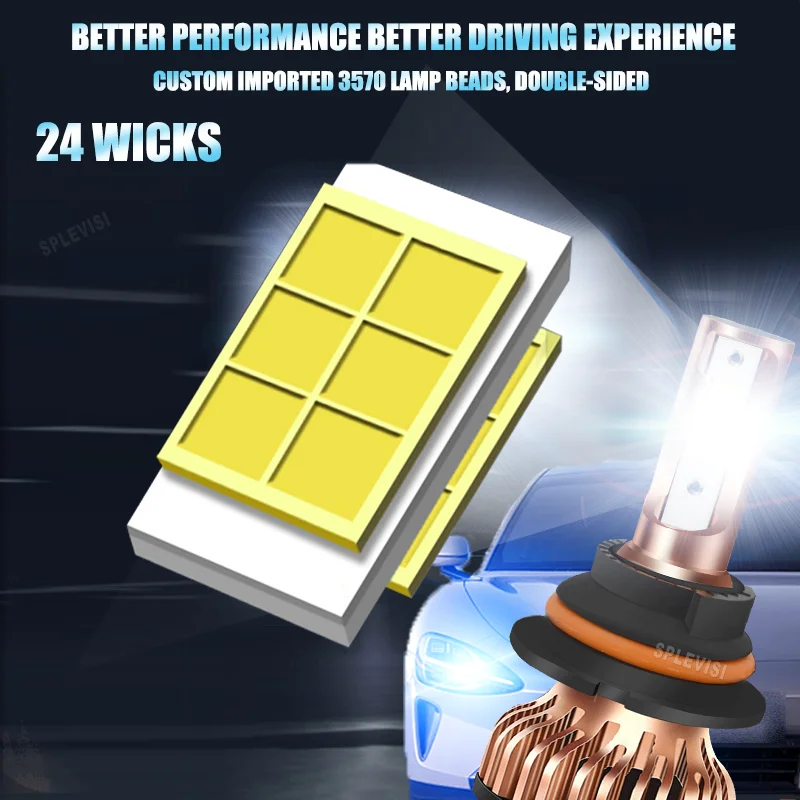 Faro LED 9007 880 Durevole, Stabile e Affidabile per Pontiac Grand Prix 1997-2003