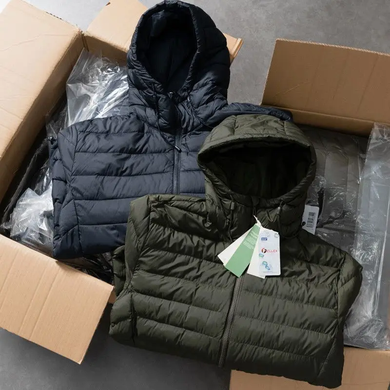 

Efficient Warm Cotton Jaet FELLEX Men's Hooded Outdoor Casual Long Sle Cotton Coat High Quali Autumn Winter Coat