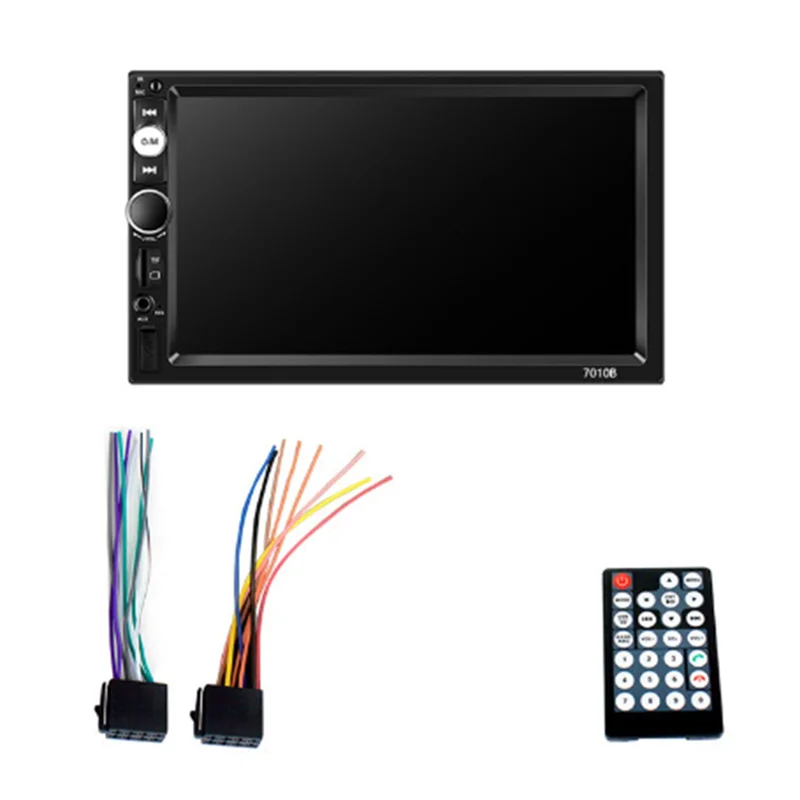 Efficientt-7Inch 2DIN MP5 Player Car Radio Multimedia Universal With Bluetooth USB TF FM Wired Android Auto Carplay Auto Radio