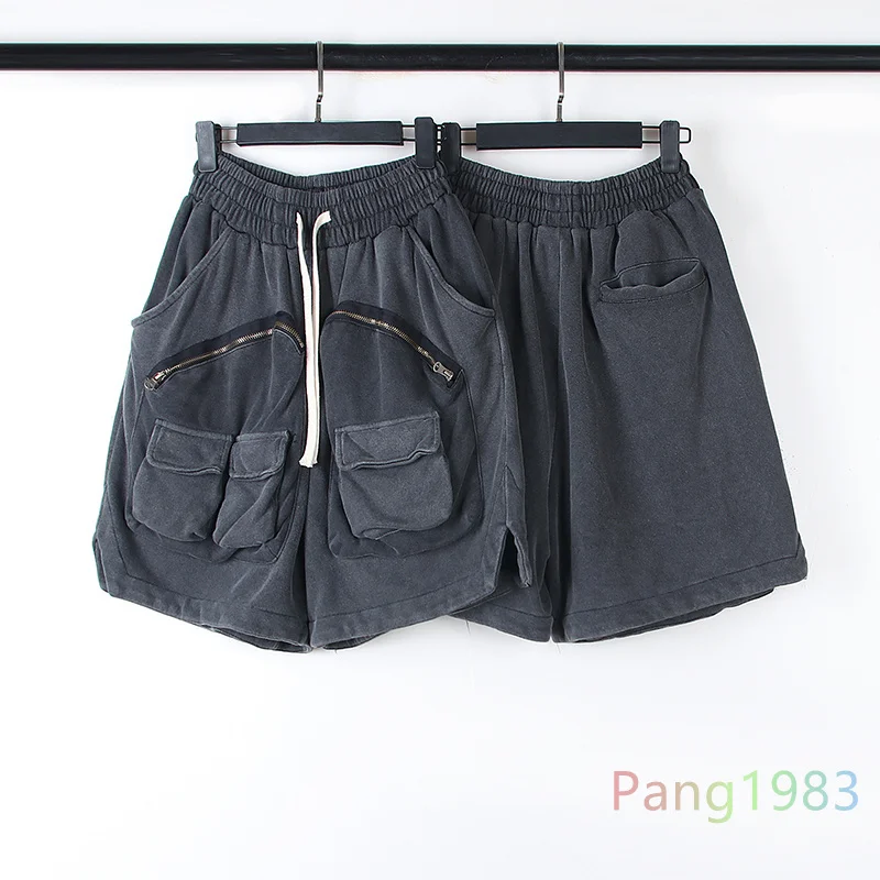 

Multi Pocket Workwear Shorts Men Women High Quality Solid Color Heavy Fabric Shorts Versatile Fashion Casual Shorts