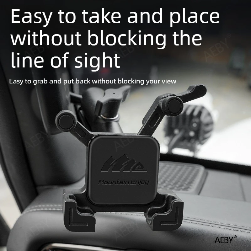 AEBY For BAIC 212 T01 A-Pillar Phone Mount Car Holder Sturdy Stable Off-road GPS Stand Interior Accessories, Anti-scratch