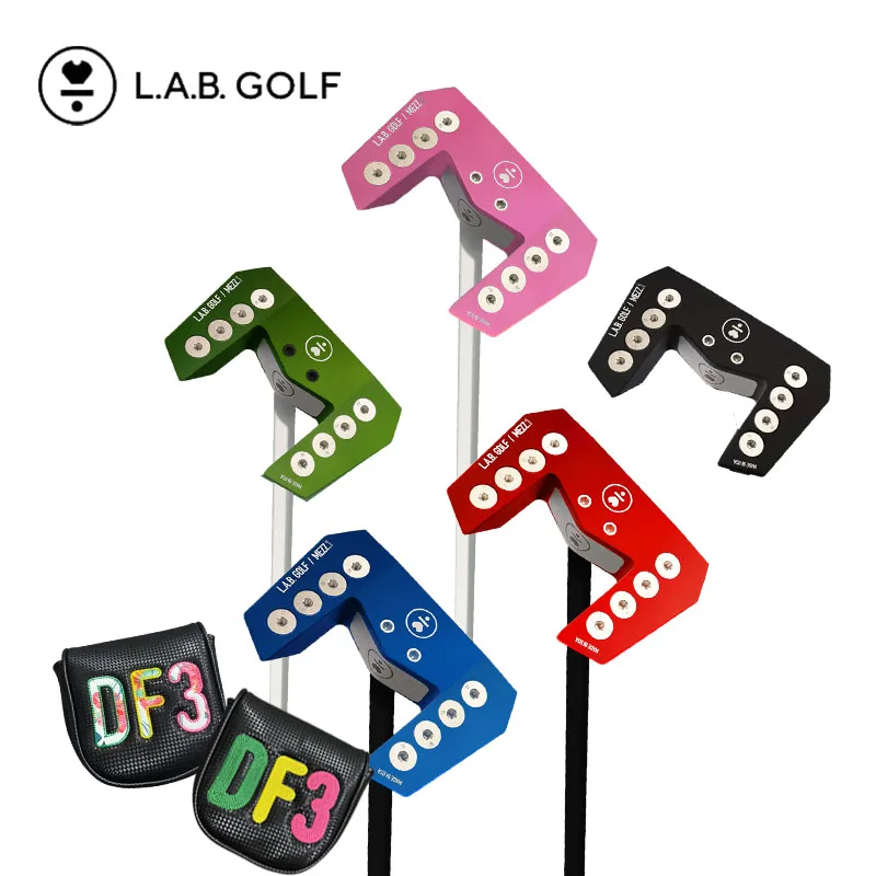 LAB Golf Big Black Fire Golf putter MEZZ.1 Color rojo/verde/azul equilibrio automático Club putter de retorno de ritmo con cubierta para la cabeza