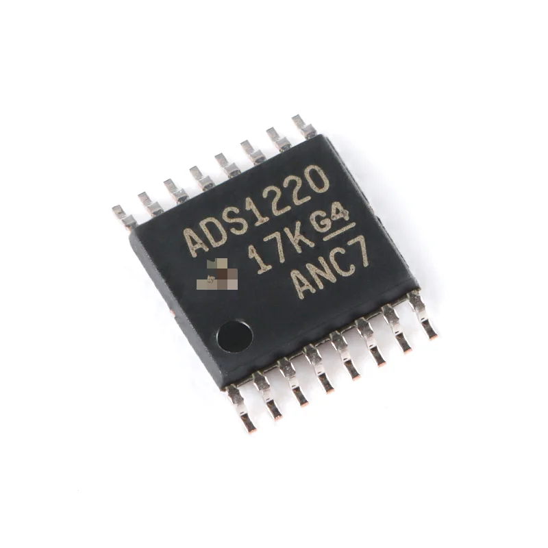 Original and genuine, SMD ADS1220IPWR TSSOP-16 24-bit analog-to-digital converter chip