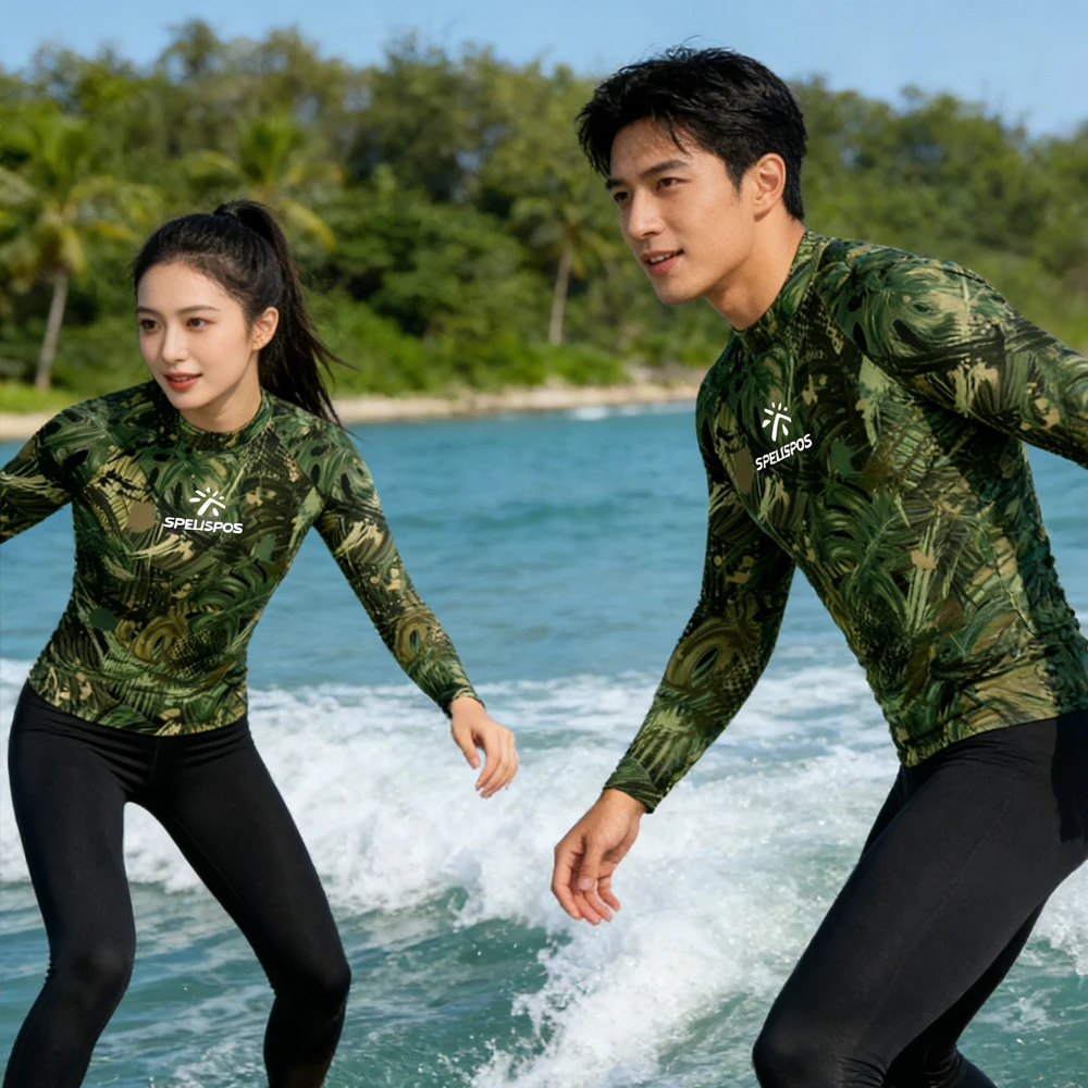 

Long Sleeve Men's and Women's Surfing Clothing High Quality Swim Shirt UPF50+ Beachwear Swimwear for Water Sport Fishing Touring