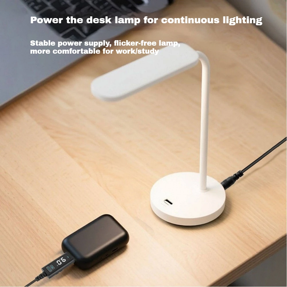 

USB/Type-C To DC Converter Cable 12V 20V Adjustable Voltage with Memory Function For Optical Modem Router Laptop Fast Charging