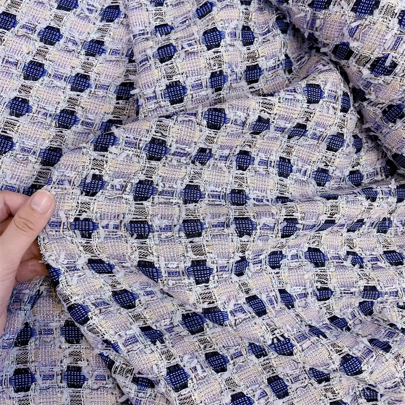 100x150cm-autumn-thin-classic-blue-purple-checkered-hand-woven-blended-fashion-coarse-woolen-clothing-material-telas-pastchwork