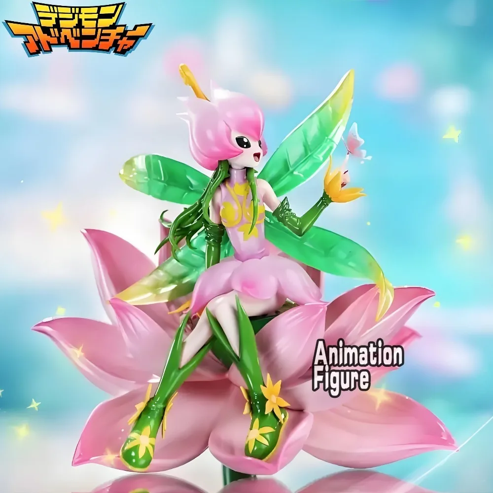 14cm/5.51in Anime Digimon Adventure Figure Sitting Posture Lilimon Action Figures Pvc Collection Model Toys for Gifts