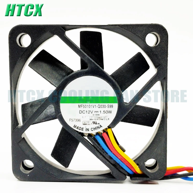 New MF50101V1-Q030-S99 5010 12V 1.50W 5cm Four Wire Fan