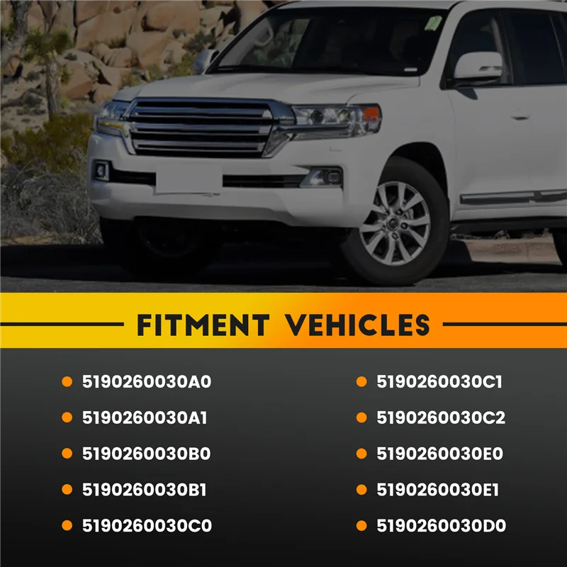 

ABXN-автомобильный чехол для запасного колеса Sub-Assy 51902-60030-A1 для Toyota Land Cruiser LC200 16-20, задняя угловая накладка, LHD 5190260030