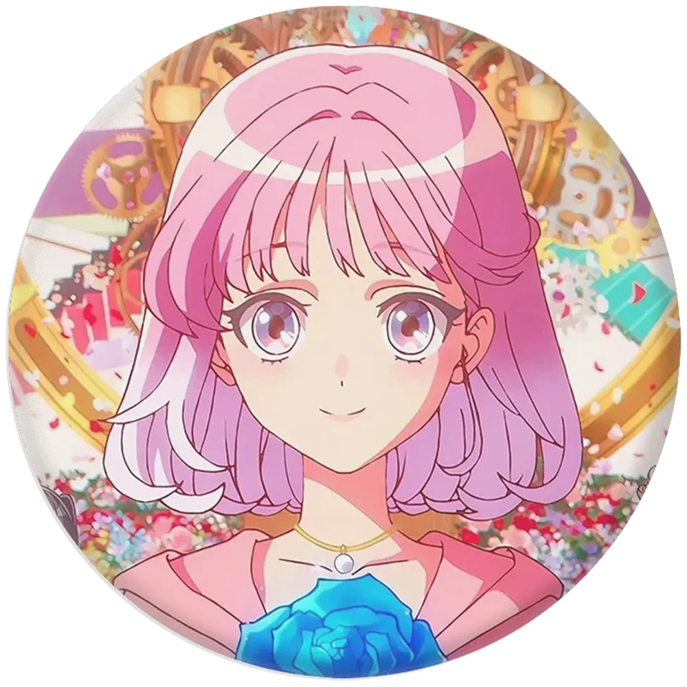 58mm 애니메이션 Maebashi 마녀 Akagi Yuina 코스프레 의상 배지 핀 SPTE Tinplate 브로치 소품 크리스마스 선물