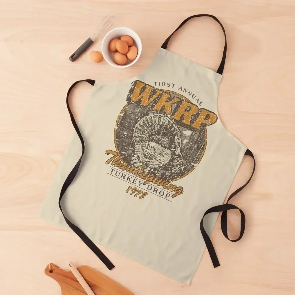 

WKRP Turkey Drop 1978 Apron man chef uniform christmas 2025 Chef Uniform Woman Barista Apron