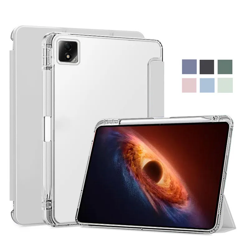 

Shockproof Soft TPU Transparent Case for Honor MagicPad 4 12.3 2026 12.3 inch Case with Pencil Holder