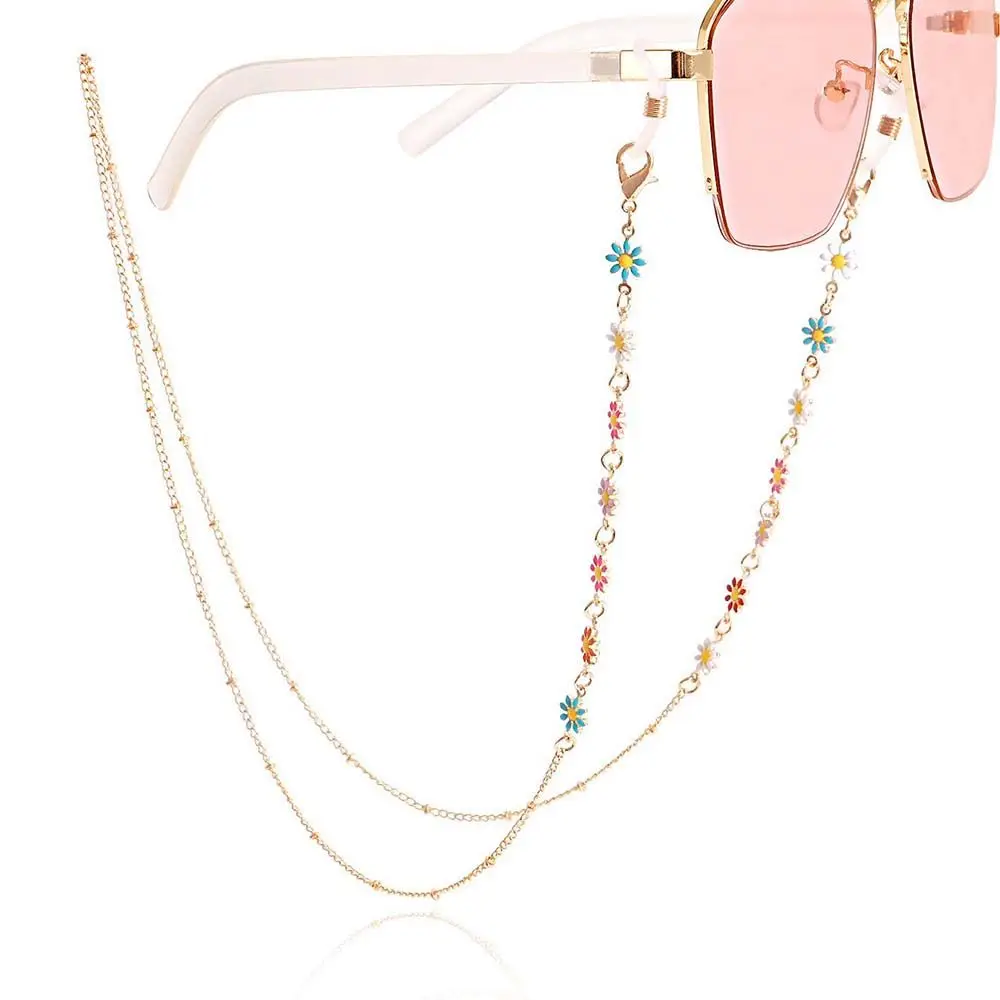 

Adjustable Elegant Vintage Simple Colorful Flower Fashion Eyewear Accessories Eyeglasses Lanyard Mask Chain Sunglasses Chain