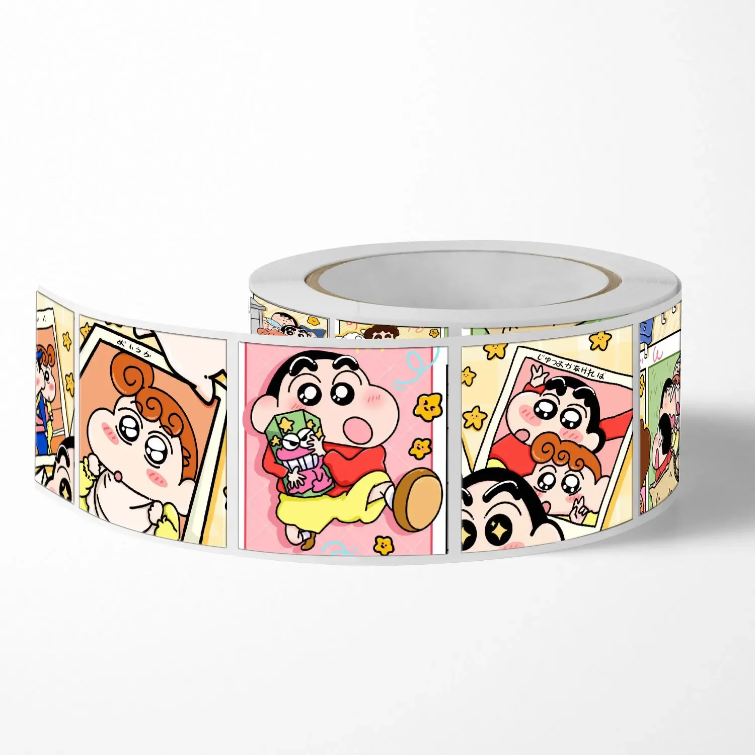 500 Crayon Shin-chan Anime Cartoon Funny Avatar Emoticon Bag Graffiti Stickers Decoration Laptop Stationery No Glue Stickers