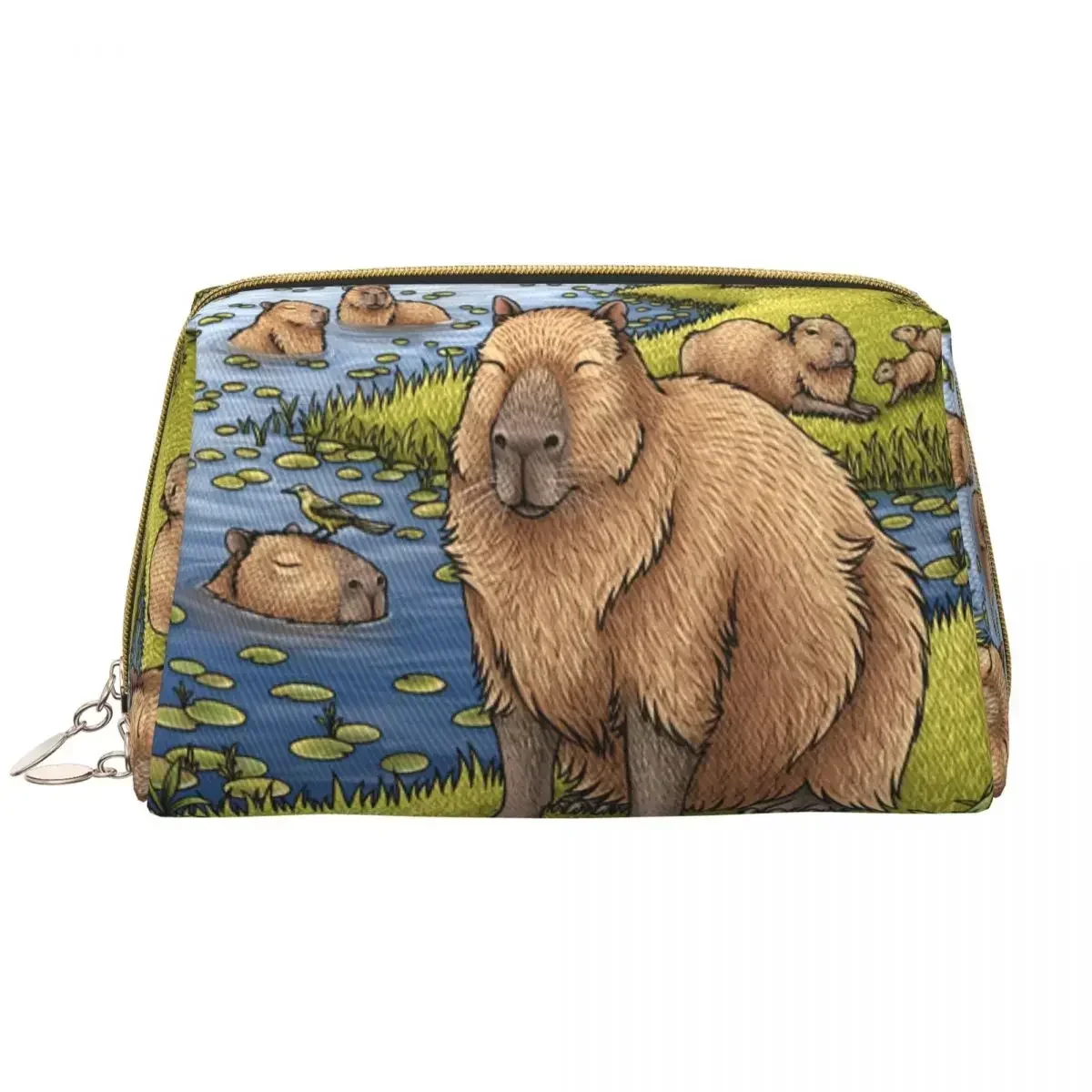 

Capybara Makeup Bag Women Travel Cosmetic Organizer Kawaii Animal Pet Storage Toiletry Bags