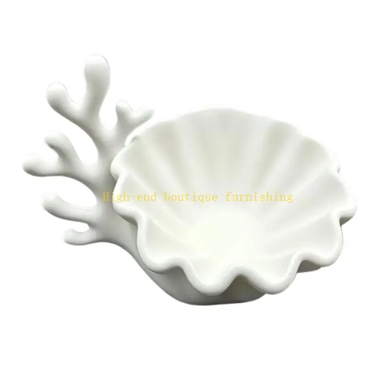L9NB Display Shell Dish for Earrings and Small Items on Dresser Top