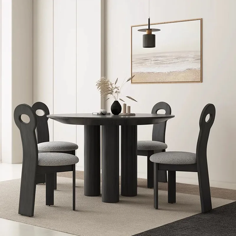 

Luxury Round Dining Table Chair Mobiles Wooden Garden Living Room Study Mobiles Dining Table Kitchen Muebles De Cocina Furniture