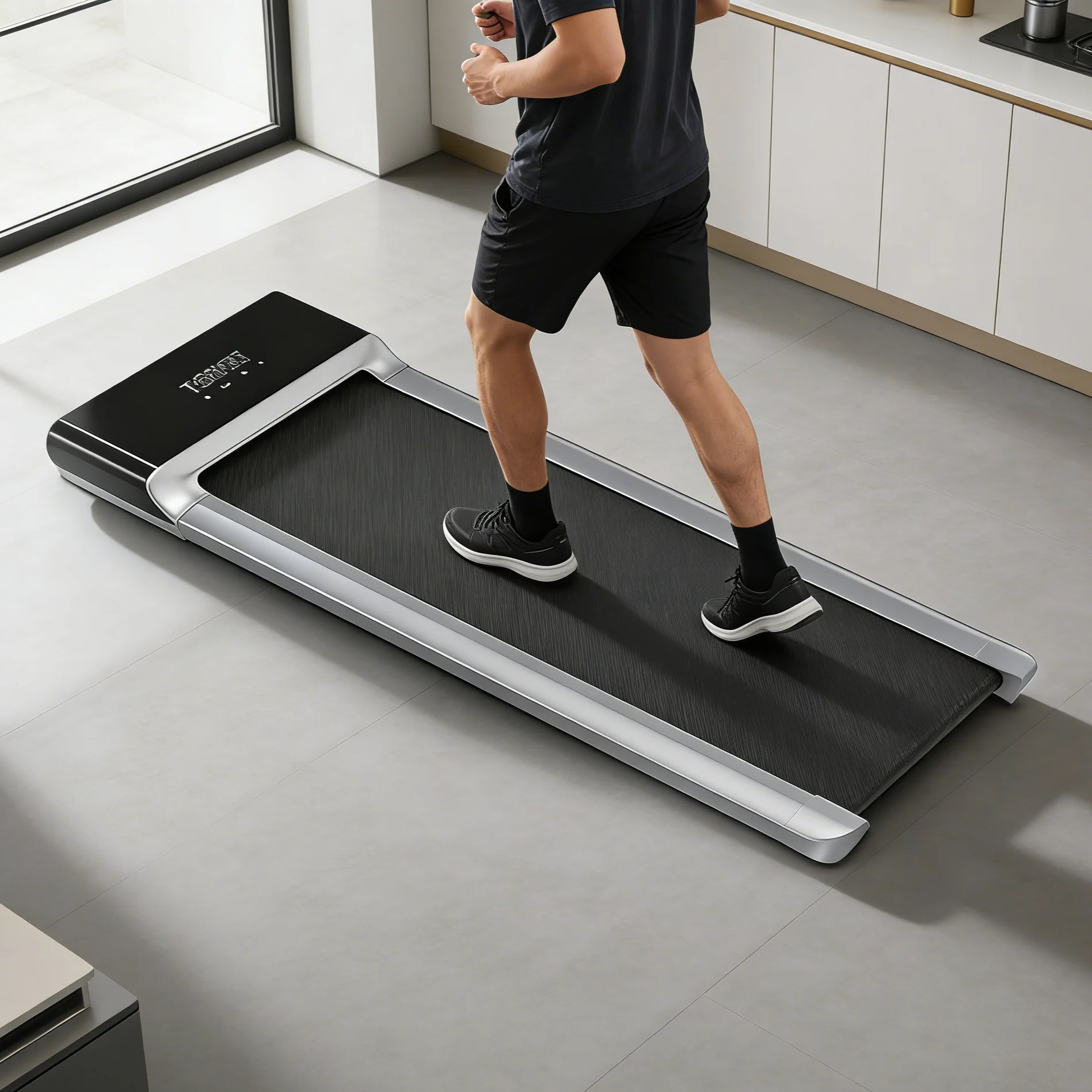 Auto Folding Under Desk Treadmill Portable Electric Walking Pad Running Machine for Home Office Indoor Cardio Fitness Workout