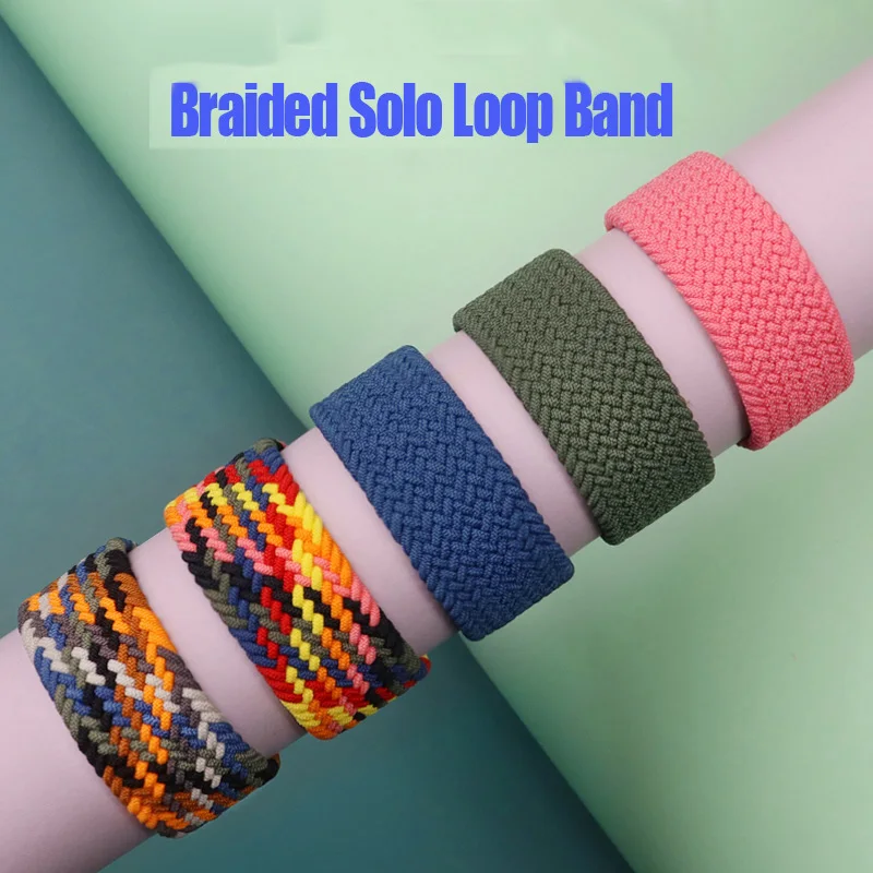 Band for Samsung Galaxy watch 7/Ultra 47mm 44mm 40mm wristband sport belt Braided nylon bracelet correa Galaxy watch 7 Strap