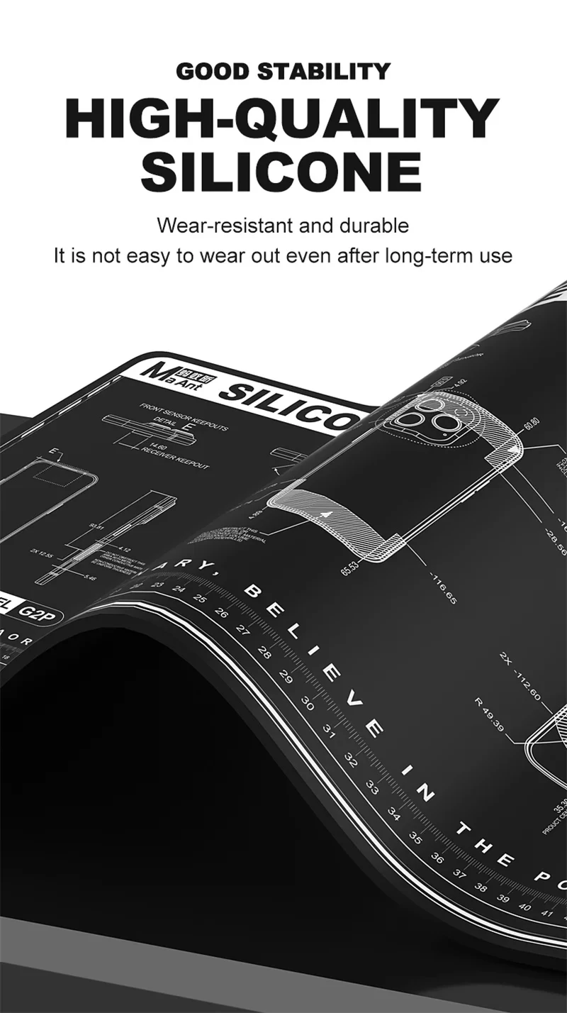 MaAnt G2P G2mini Heat Insulation Silicone Work Pad Waterproof Scratch Proof Anti Scratch for Phone Electronics Repair Soldering